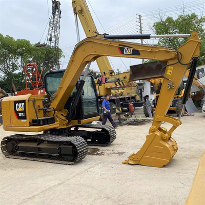 Catégorie 307e2 Excavateur à rouleaux d'occasion avec pompe hydraulique TOSHIBA en bon état
