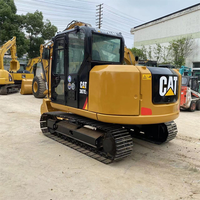 Catégorie 307e2 Excavateur à rouleaux d'occasion avec pompe hydraulique TOSHIBA en bon état