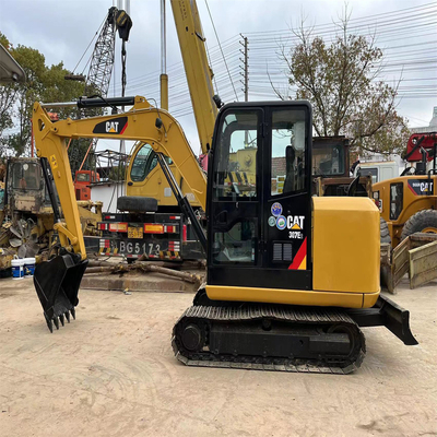 Catégorie 307e2 Excavateur à rouleaux d'occasion avec pompe hydraulique TOSHIBA en bon état