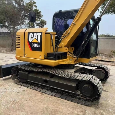 Catégorie 308e2 Excavateur hydraulique à rouleaux d'occasion à faible temps de travail et pompe TOSHIBA