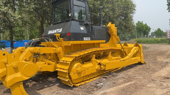 Shantui SD22 Petit bulldozer utilisé 220 Bulldozer à terre sèche avec cylindre hydraulique