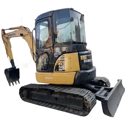 Excavateur à rouleaux de seconde main Komatsu PC50MR avec cylindre hydraulique original