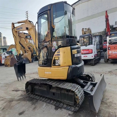 Excavateur à rouleaux de seconde main Komatsu PC50MR avec cylindre hydraulique original