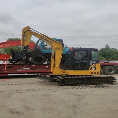 Mini-excavatrice japonaise Komatsu PC55MR de 5,5 tonnes d'occasion avec pompe hydraulique d'origine