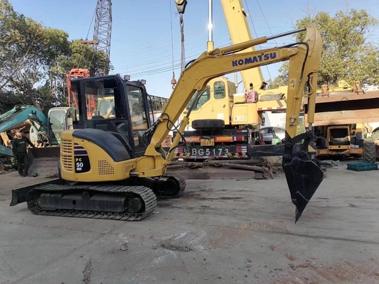 Temps de travail réduit Japon Komatsu PC50 Mini Excavator en excellent état