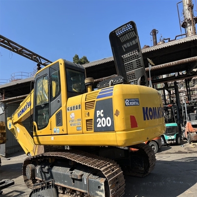Excavateur à rouleaux hydrauliques Komatsu PC200 d'occasion avec un temps de travail réduit 0-2000