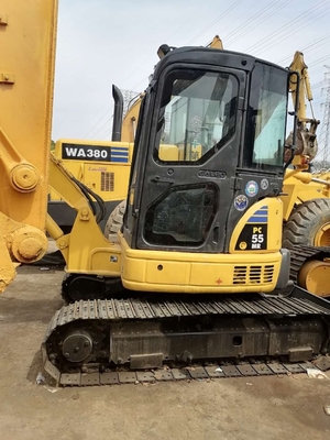 Meilleure excavatrice à chenille de 5 tonnes Komatsu PC55 avec 0 à 2000 heures de travail et pompe hydraulique