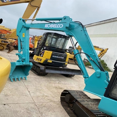30kw Peinture originale Kobelco SK60 Excavateur hydraulique à chenille 6Ton Mini-Excavateur avec lame