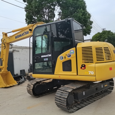 Peinture d'origine Excavateur PC70 Komatsu d'occasion avec moteur et temps de travail réduits