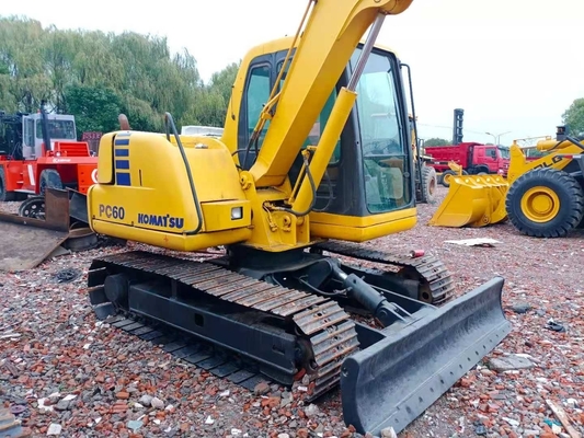Japon Original PC60 de Komatsu Excavateur 6 Tonnes Creuseur Creuseur avec 0.35m3 Seau