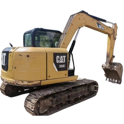 Année 2022 Excavatrice à rampe Cat308E2 utilisée 8 tonnes Poids de fonctionnement pour la construction