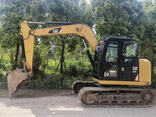 Année 2022 Excavatrice à rampe Cat308E2 utilisée 8 tonnes Poids de fonctionnement pour la construction