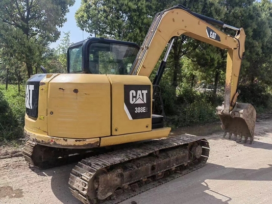 Année 2022 Excavatrice à rampe Cat308E2 utilisée 8 tonnes Poids de fonctionnement pour la construction