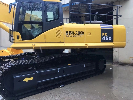 KOMATSU pc450-7 Excavatrice de 45 tonnes Machines lourdes avec des heures réduites et cylindre hydraulique