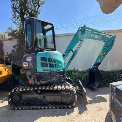 Mini-excavatrice Kobelco SK55SR d'occasion 5,5 tonnes Cabine d'occasion 0-2000 heures de travail