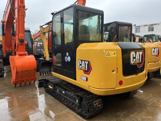 Catégorie 306E Mini-excavatrice d'occasion de 7 tonnes à faible temps de travail et à faible rendement