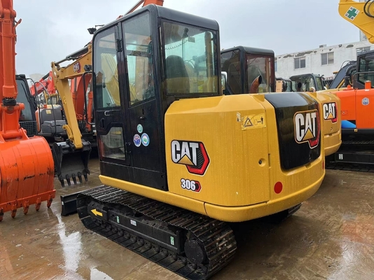 Catégorie 306E Mini-excavatrice d'occasion de 7 tonnes à faible temps de travail et à faible rendement
