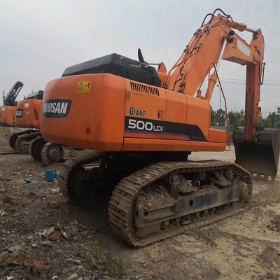 Excavateur DOOSAN 500LCV utilisé en bon état avec pompe hydraulique abordable