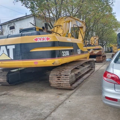 Excavatrice CAT 320B d'occasion à prix abordable avec moteur CAT d'origine et peu de temps de travail