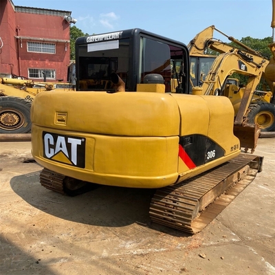 CAT 306 Excavateur à roues de roulement d'occasion Mini-excavateur avec moteur d'occasion