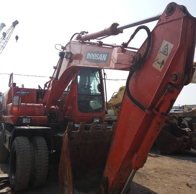 Excavatrice à roues utilisée DOOSAN 150W-7 Excavatrice de 15 tonnes avec une capacité de seau de 0,7 m3