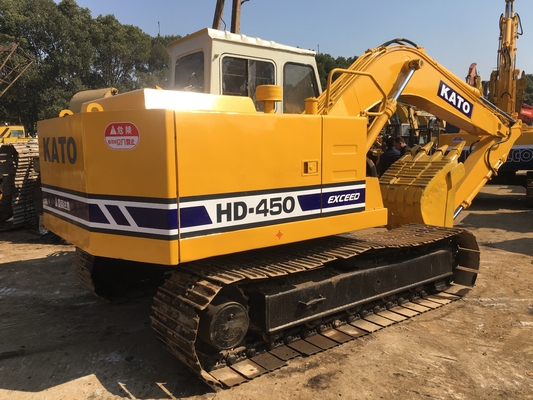 Excavateur hydraulique KATO HD-450 avec couleur originale et machines de construction