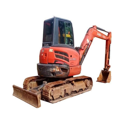 Japon Excellent Mini Excavatrice Kubota KX155 utilisée 5,5 tonnes avec bulldozer Crawler