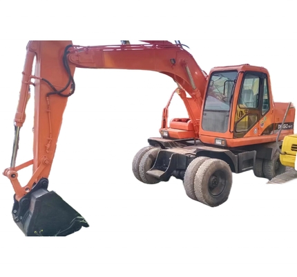 DOOSAN DH150w-7 Excavateur à roues Peinture originale et 16000 KG en stock pour la construction
