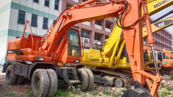 DOOSAN DH150w-7 Excavateur à roues Peinture originale et 16000 KG en stock pour la construction