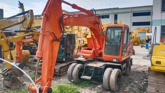 DOOSAN DH150w-7 Excavateur à roues Peinture originale et 16000 KG en stock pour la construction