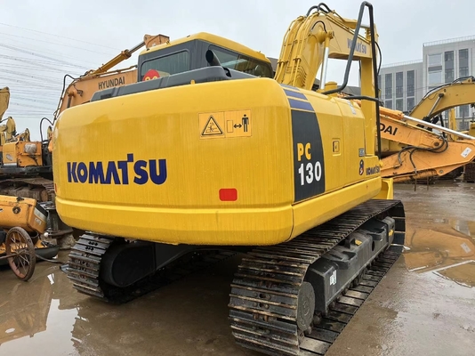 En bon état, excavateur Komatsu PC130, excavateur d'occasion avec peu d'heures de travail