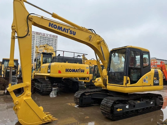 En bon état, excavateur Komatsu PC130, excavateur d'occasion avec peu d'heures de travail