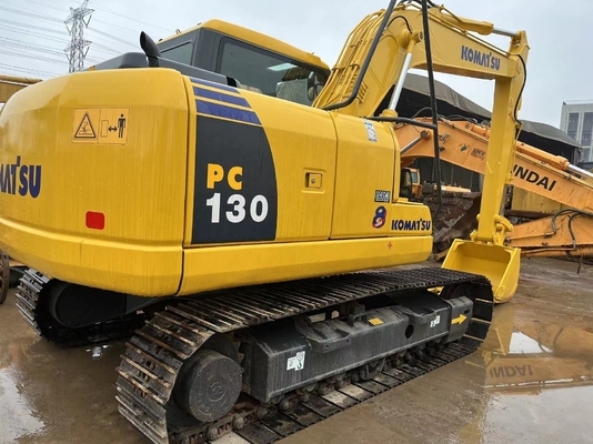 En bon état, excavateur Komatsu PC130, excavateur d'occasion avec peu d'heures de travail