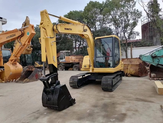 Excavateur à chenilles Komatsu PC60 importé du Japon avec moteur d'origine et temps de travail réduit