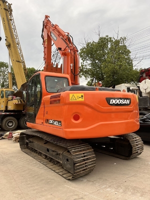 Excavateur hydraulique à rouleaux de seconde main 14TON Poids de fonctionnement Excavateur Doosan DX140LC