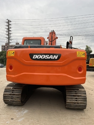Excavateur hydraulique à rouleaux de seconde main 14TON Poids de fonctionnement Excavateur Doosan DX140LC