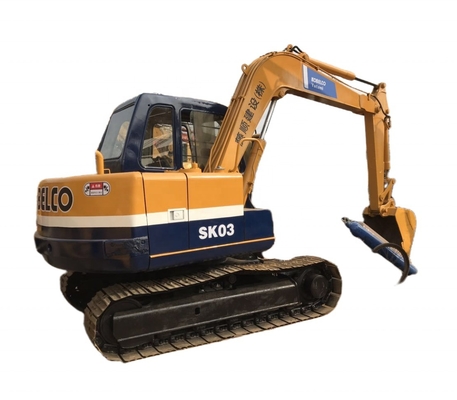Couleur d'origine utilisée KOBELCO SK03 Excavateur à basse durée de travail à Shanghai