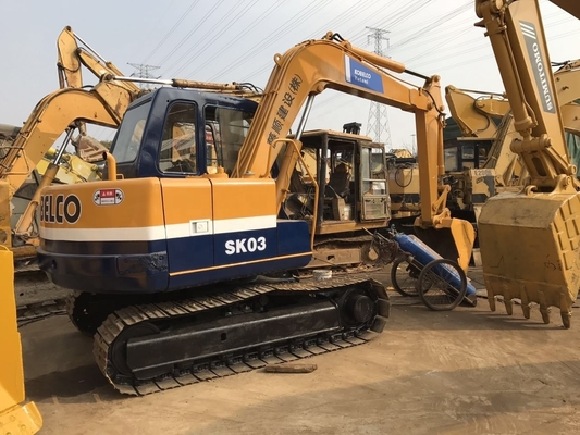 Couleur d'origine utilisée KOBELCO SK03 Excavateur à basse durée de travail à Shanghai