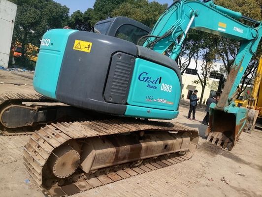 KOBELCO Excavateur à chenilles usagé SK135S en bon état Peinture originale Excavateur hydraulique
