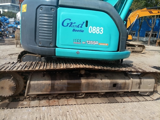 KOBELCO Excavateur à chenilles usagé SK135S en bon état Peinture originale Excavateur hydraulique