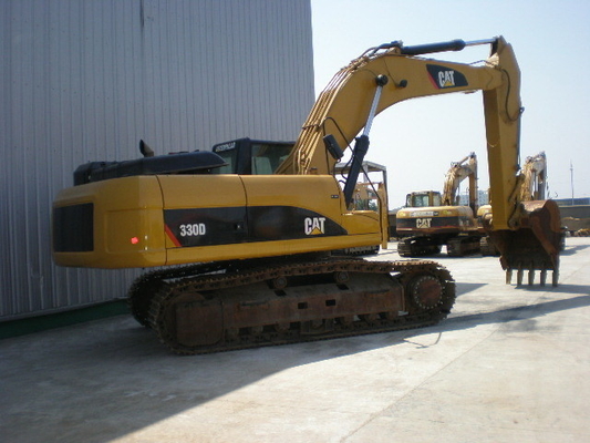 Excavateur d'occasion CAT 330D Excavateur à rampe avec de bonnes performances Basses heures de travail 0-2000