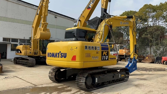 11000 KG Excavateur PC110 utilisé Komatsu avec moteur EPA en bon état de Shanghai