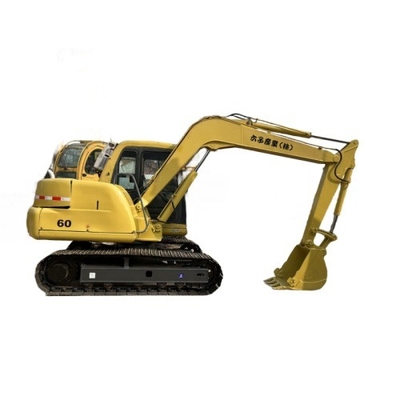 Japon 6ton Crawler KOMATSU PC60 Excavateur machine de terrassement d'occasion mini-pelée