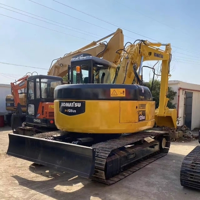 12000 KG Komatsu PC128 Excavateur hydraulique utilisé Excavateur à rampe pour travaux lourds