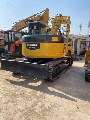 12000 KG Komatsu PC128 Excavateur hydraulique utilisé Excavateur à rampe pour travaux lourds