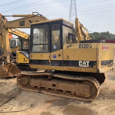 Temps de travail réduit CAT E120B Excavateur à rampe Excavateur d'occasion en bon état
