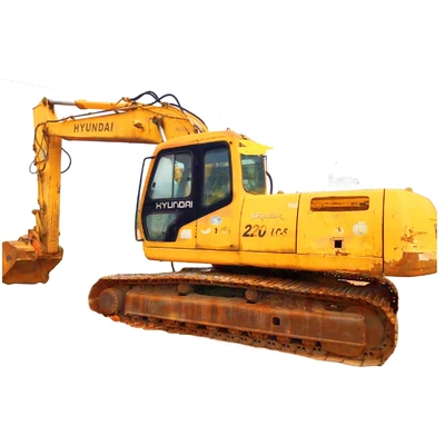 Corée Originale 22Ton Hyundai 220LC-5 Excavateur à rouleaux d'occasion avec de bonnes performances