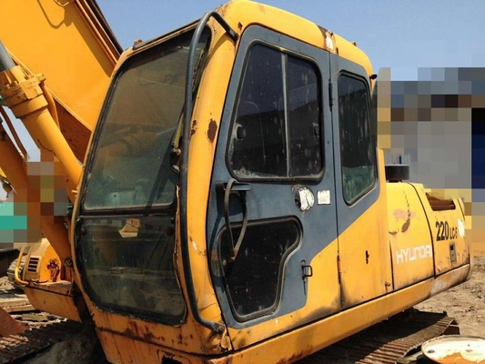 Corée Originale 22Ton Hyundai 220LC-5 Excavateur à rouleaux d'occasion avec de bonnes performances