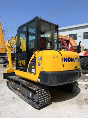 Excavateur mini PC56 utilisé à Shanghai /Excavateur Komatsu PC55mr utilisé fabriqué au Japon