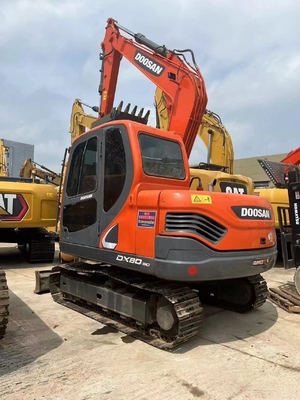 Peinture originale DOOSAN DX80-9C Excavateur hydraulique à roues en stock à pour la construction